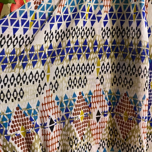 Tropical Bright Mesh Kimono Knee Length - Picture 2 of 3